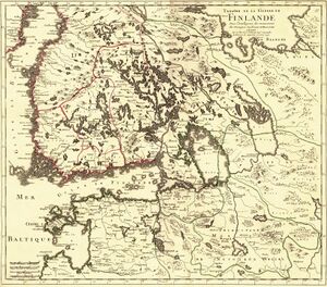 Театр военных действий войны 1742 г. в Финляндии и Карелии.