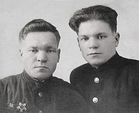 Бокаревы Павел Васильевич и Николай Васильевич. Ок. 1951.