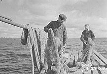 Перед рыбалкой. 1942.