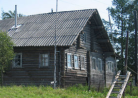 Дом Егора Андреевича Стойкина, перевезенный из Кяргялы в Сямозеро. © Валентина Лутто